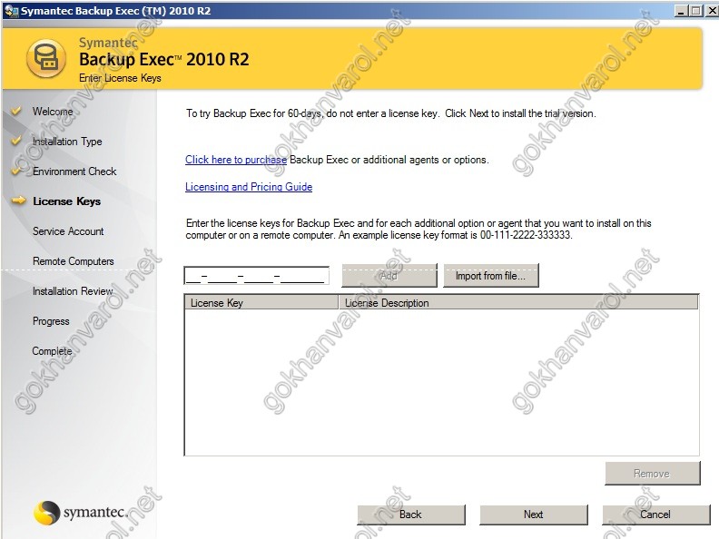 Installing Exchange Agent Backup Exec 2010 Remote